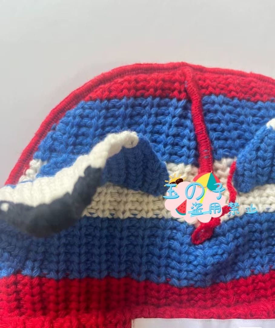 男女兼用CHARLES JEFFREY LOVERBOY ニット帽青赤