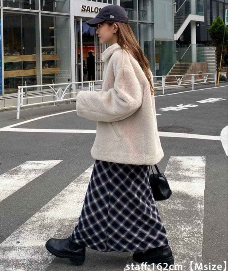 【美品】DISCOAT ファージャケット　Mサイズ