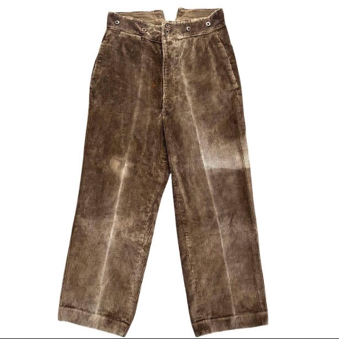 50s ヴィンテージ フレンチ コーデュロイパンツ ユーロ ビンテージ 古着