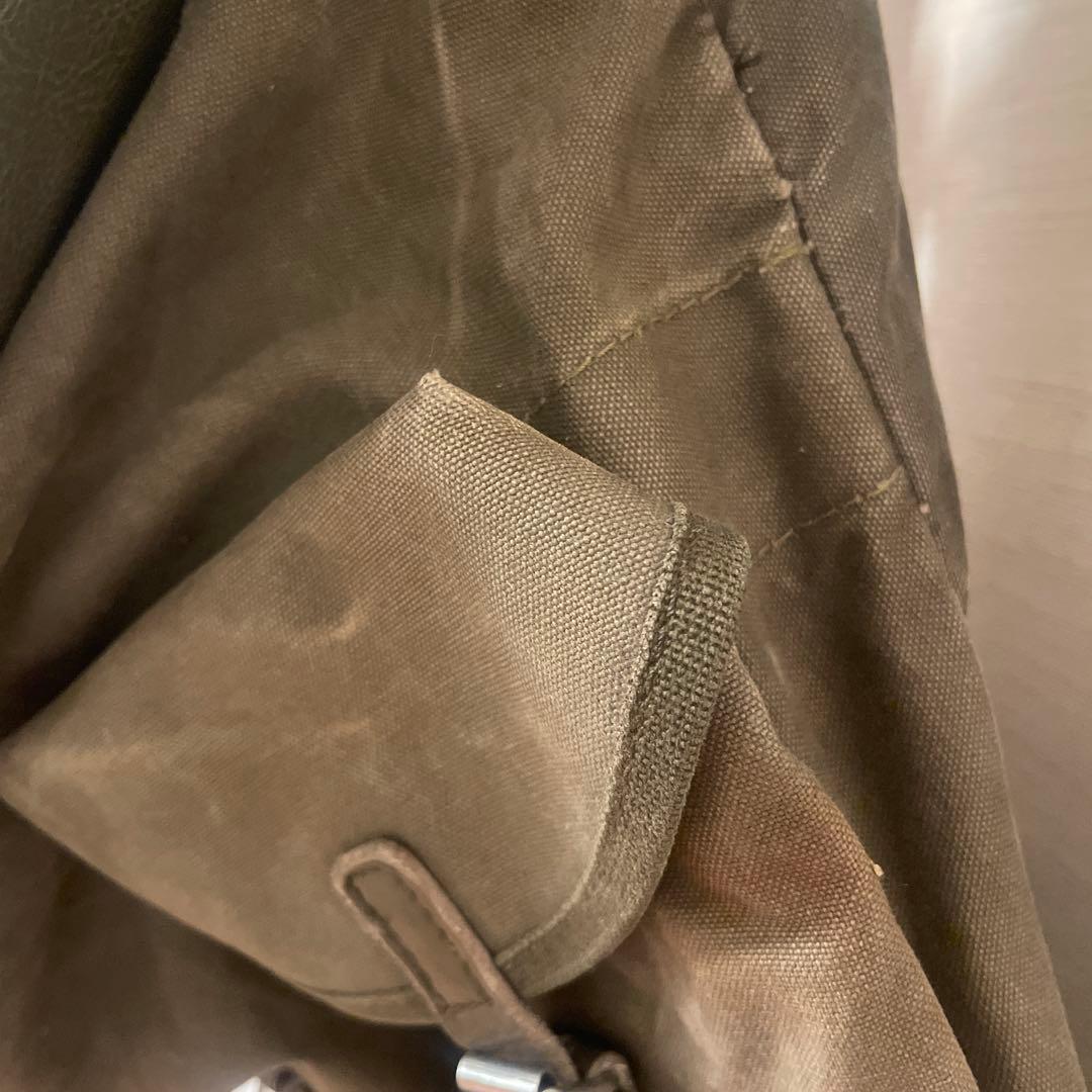 ドイツ軍　山岳部隊　バックパック　キャンバス　レザー　カーキ　ミリタリー