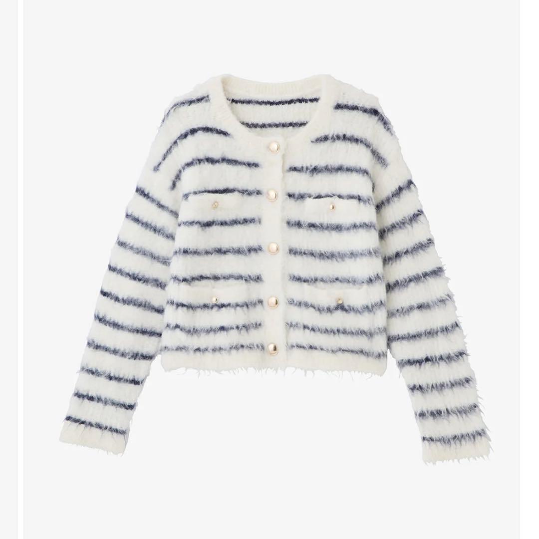 polaura シャギーニットカーディガン 美品