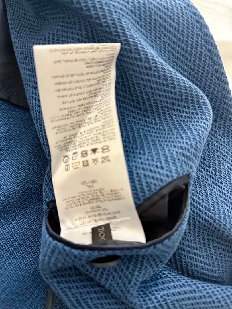 BRIONI ヘリンボーン ニット ジャケット ブルー