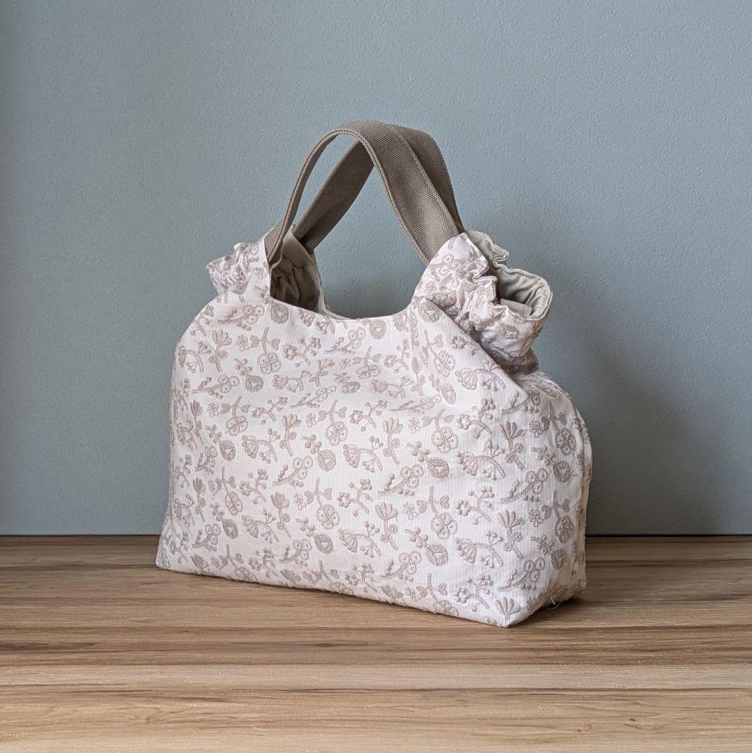 【ruiruicoco様オーダー】ハンドメイドシャーリングバッグ