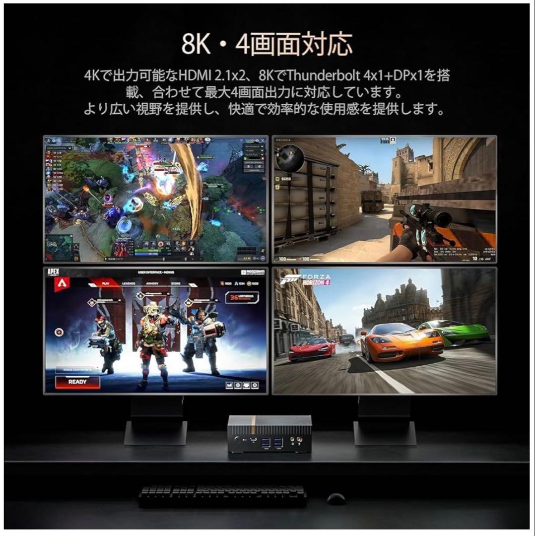 ミニPC 第12世代インテル Core i9-12900H 14コア 20スレッ