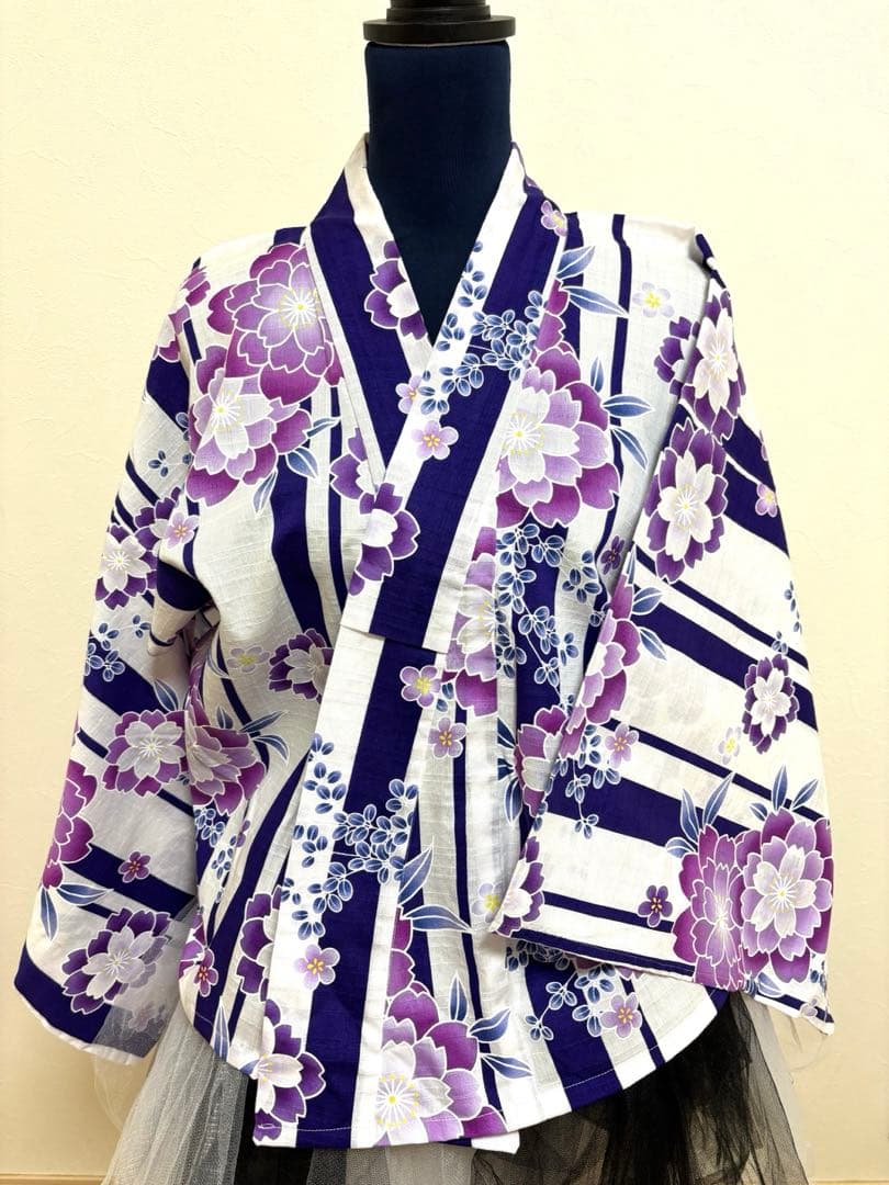 【創作】浴衣ドレス　オリジナル　地雷系量産型兵児帯セット