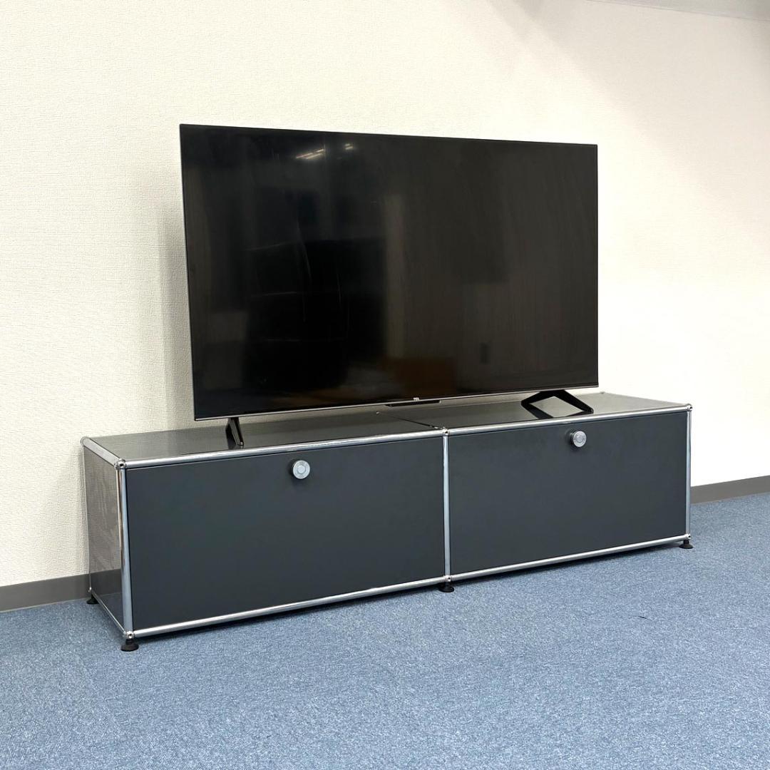 中古 USMハラー｜キャビネット テレビボード 2列1段 アントラサイト