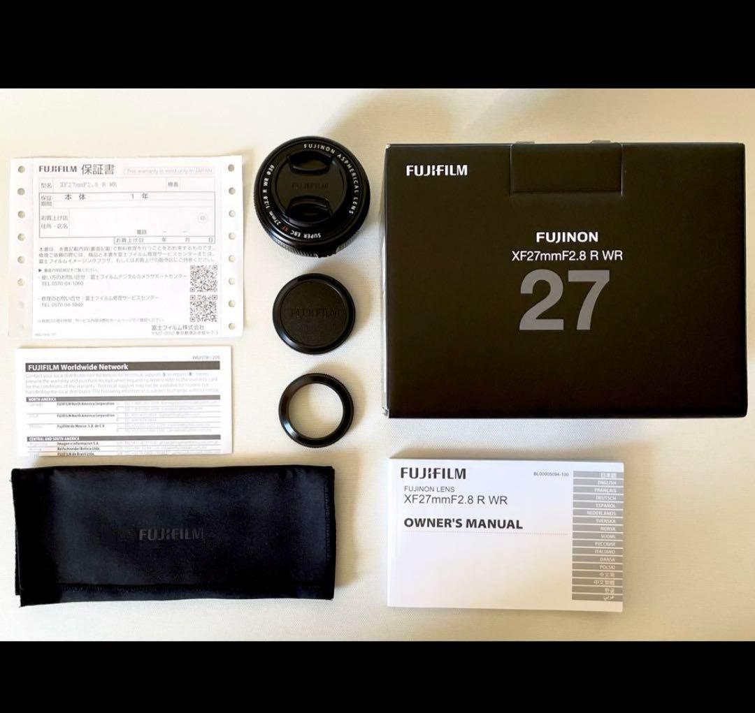 【最安値】FUJIFILM XF27mm f2.8 R WR