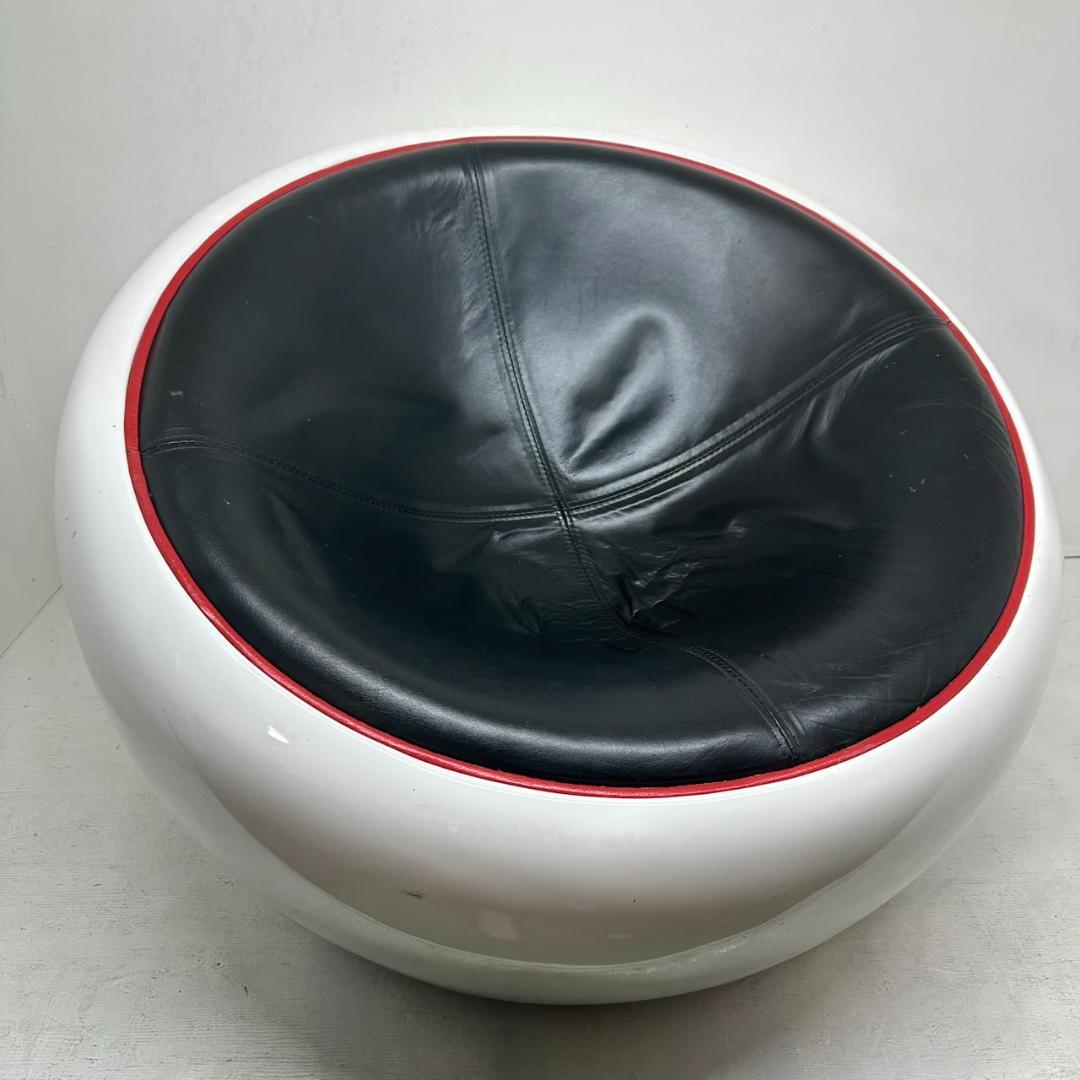 ボールチェア 本革 1人掛け 球体 インテリア