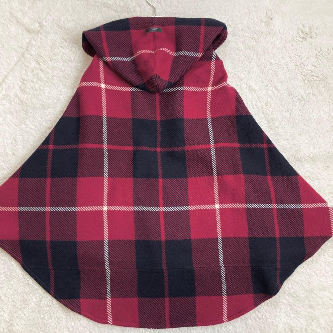 美品✨BURBERRY BLUE LABEL　フード付きポンチョ　ホースロゴ