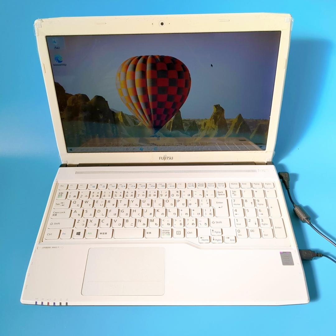 【美品】特大1TB✅メモリ8GB✨ブルーレイ✨すぐ使えるカメラ付白ノートパソコン