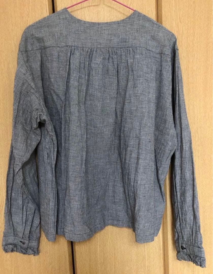 d*i様 新品タグ付き　アーバンリサーチ　かぐれ　ワッシャーフリルブラウス　チェ
