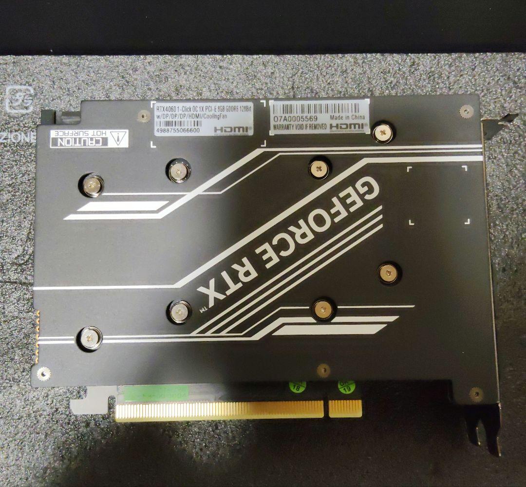 E*k様 RTX 4060 シングルファン　8GB