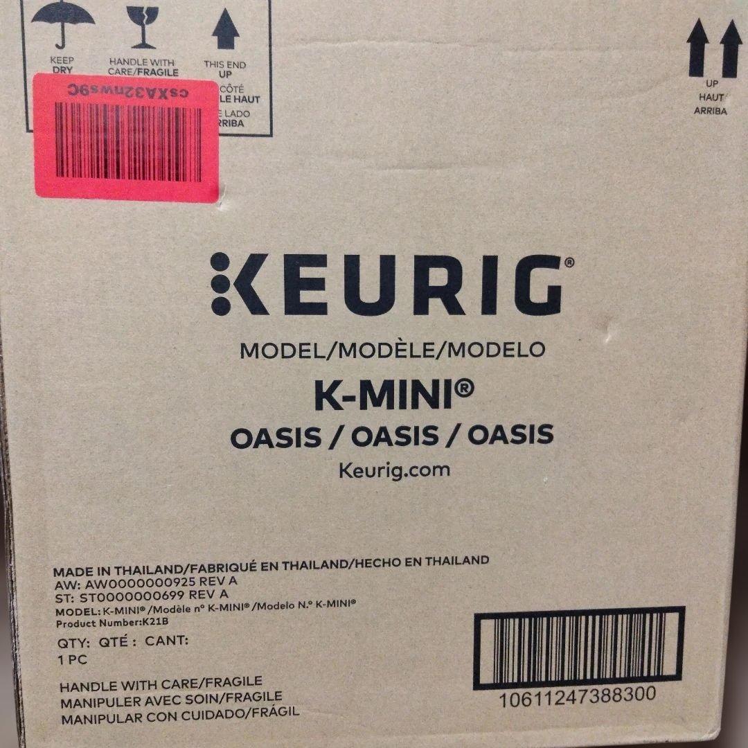 (新品)Keurig K-Mini シングルサーブ コーヒーメーカー オアシス