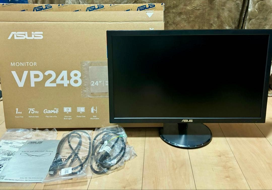 ほぼ未使用！ASUS VP248 24インチ モニター