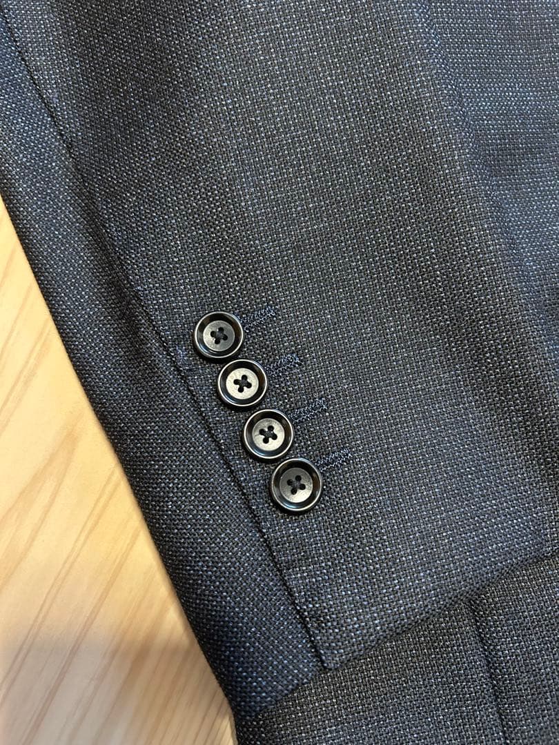 ビームスF ダークネイビー 秋冬 ビジネススーツ クリーニング済