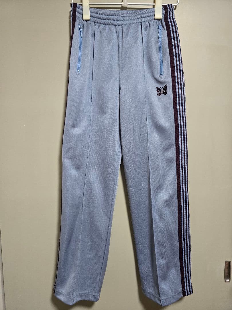 Needles トラックパンツ ストレート サックスブルー XS