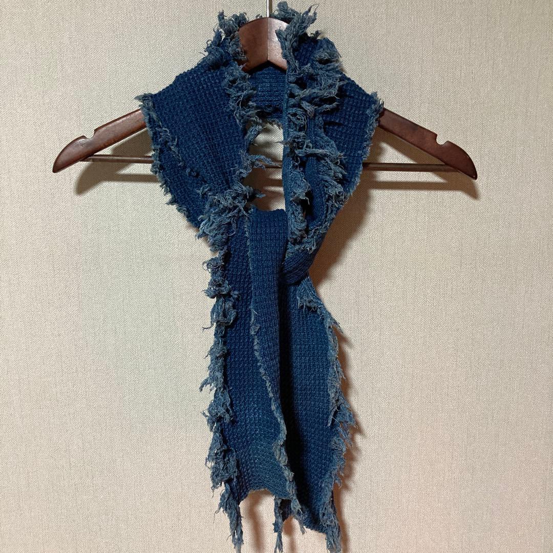 希少 70s usa コットンストール インディゴ ロサンゼルス製 ビンテージ