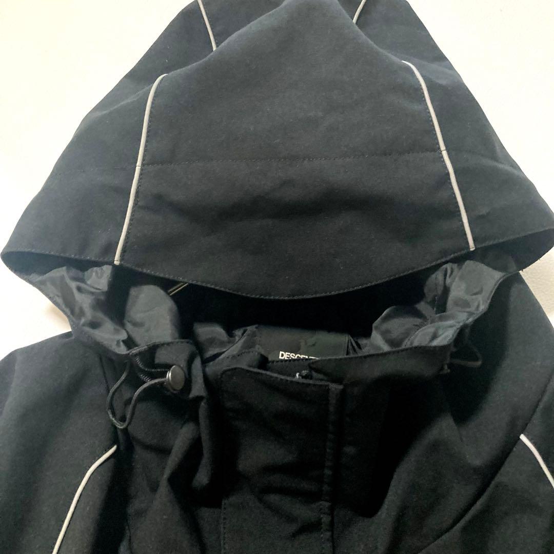 【月優】オガサカスキー デサント　ポンチョ ロングコート 黒 XO