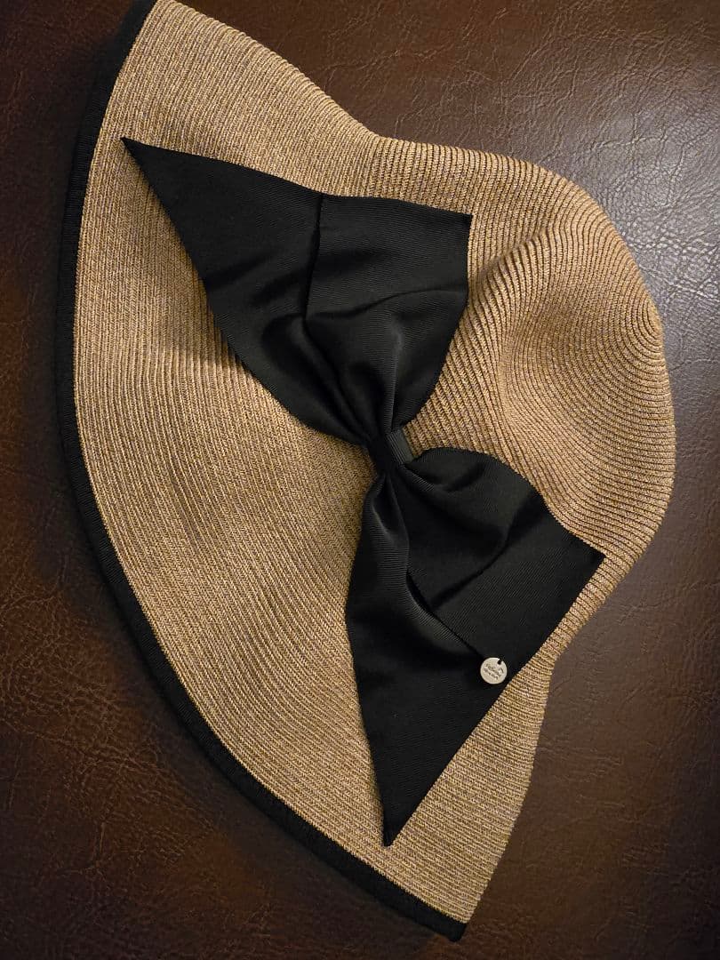 Athena NewYork リボン付き麦わら帽子　アシーナニューヨーク　新品