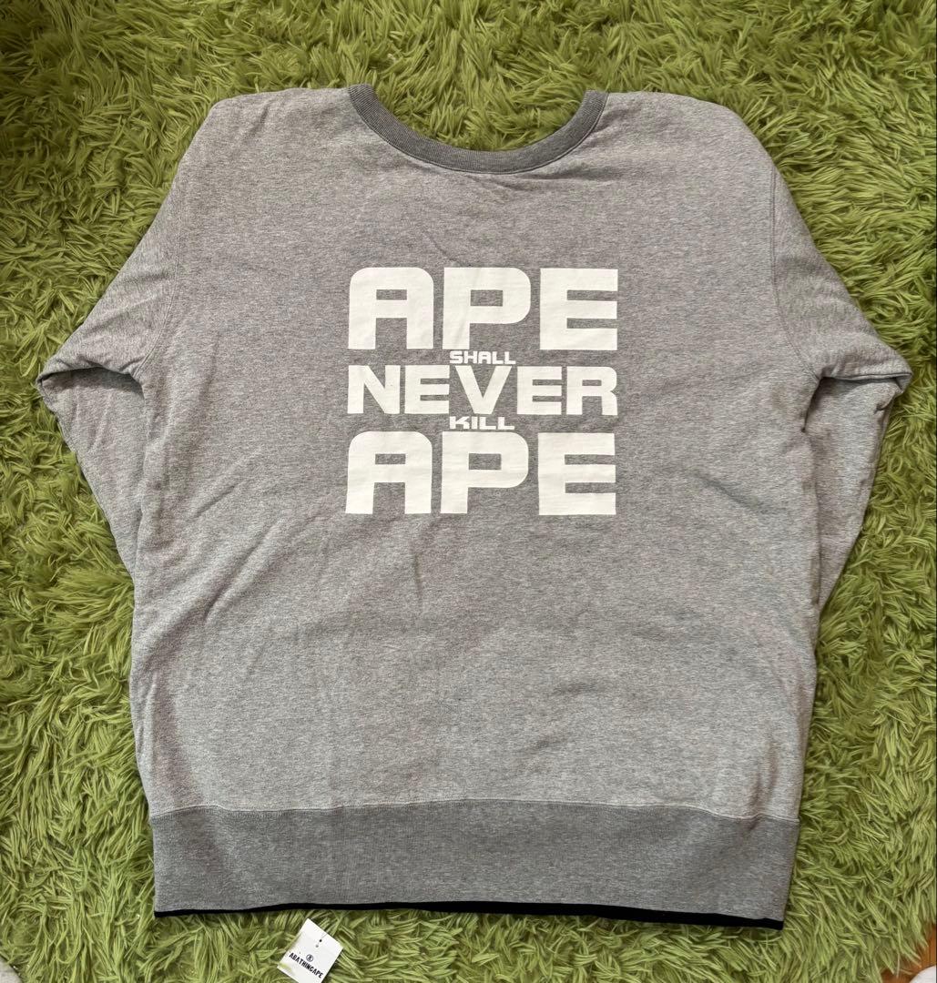 エイプ リバーシブル スウェット L