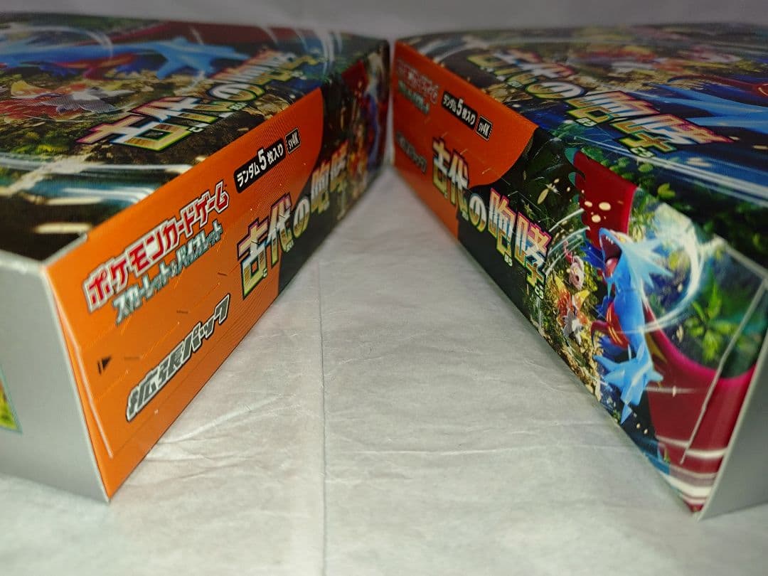 ポケモンカード　古代の咆哮　2BOX（シュリンクなし）ペリペリあり