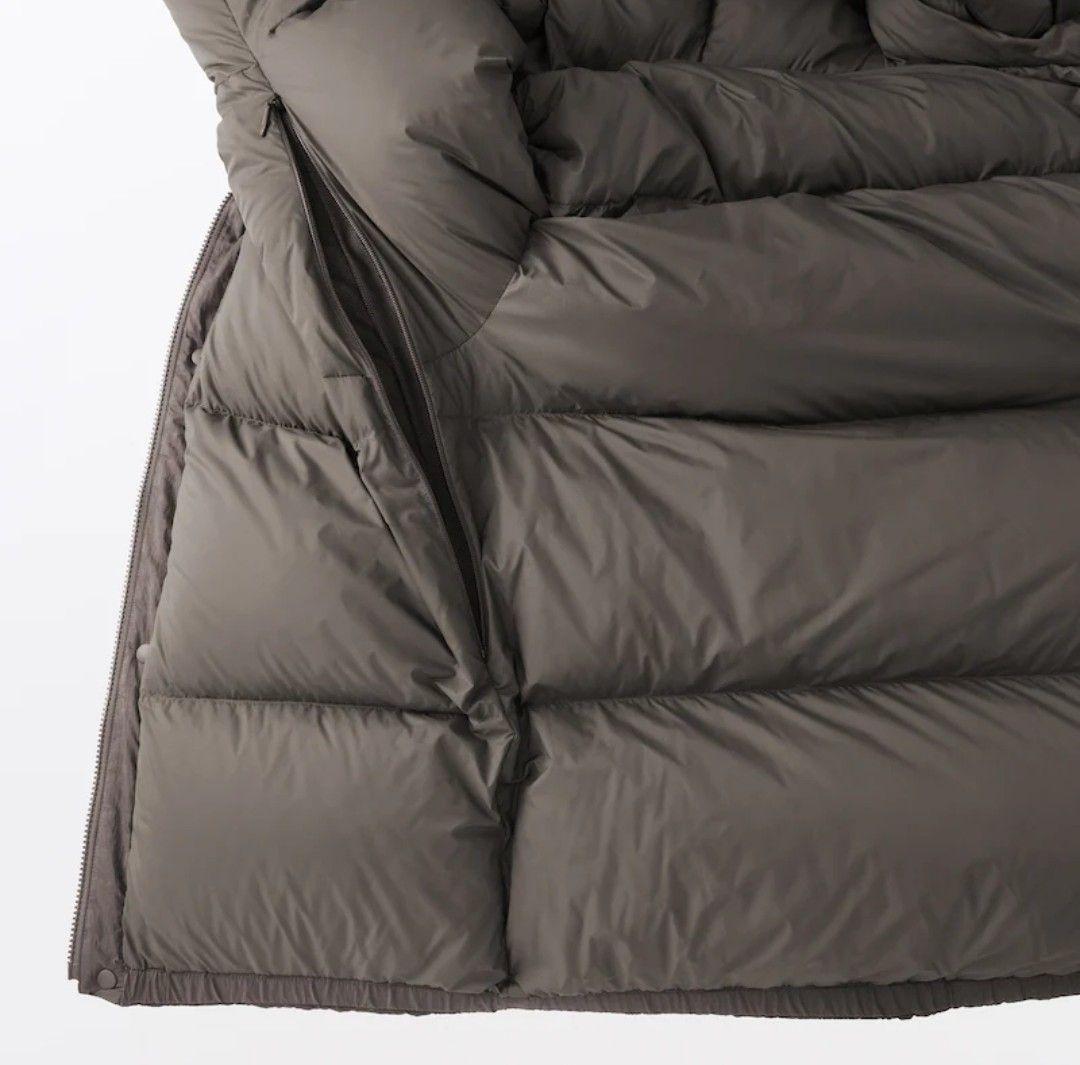 無地ラボ 紳士ダウンジャケット Lサイズ ダークモカブラウン