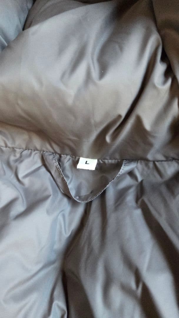 無地ラボ 紳士ダウンジャケット Lサイズ ダークモカブラウン