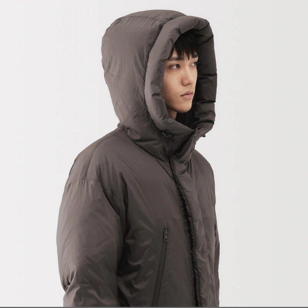 無地ラボ 紳士ダウンジャケット Lサイズ ダークモカブラウン