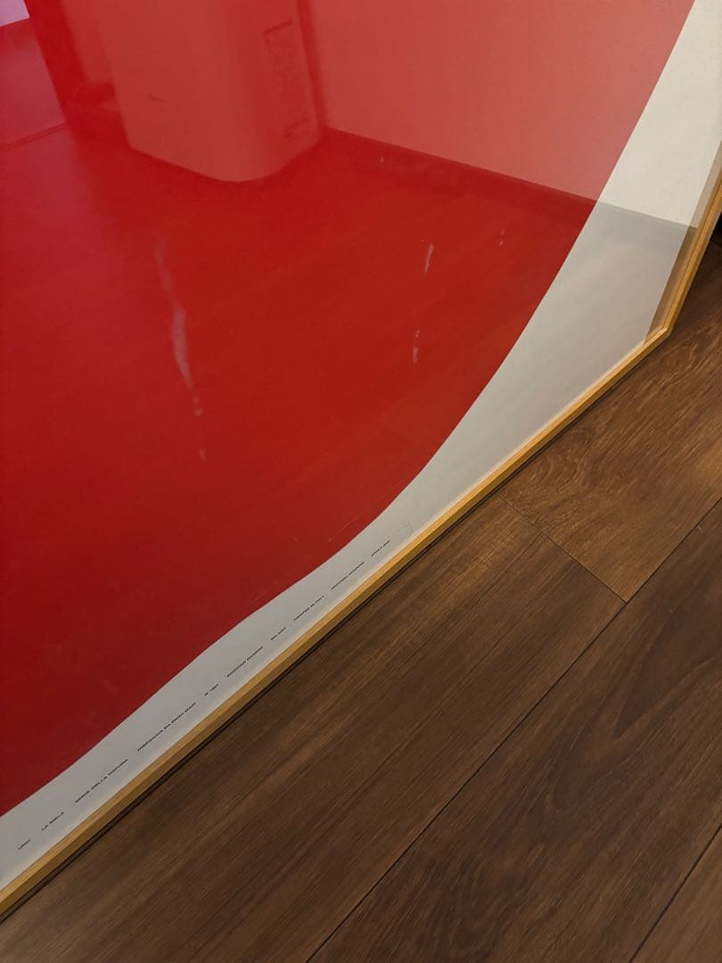 EnzoMari エンツォ・マーリ 赤いリンゴのアート 特大ポスターフレーム