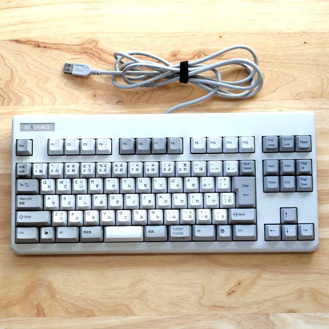 東プレ REALFORCE 91Uホワイト 日本語キーボード
