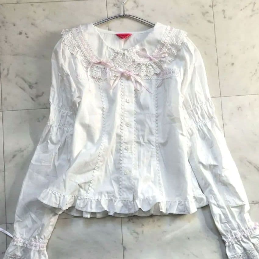 ベイビーザスターズシャインブライト ブラウス フリルレース　リボン
