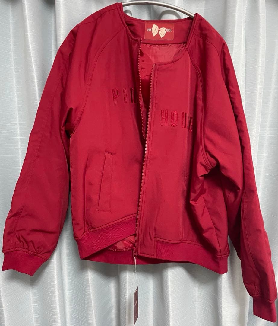 ピンクハウス　ブルゾン　フリーサイズ　赤　レッド　Sサイズ　Mサイズ