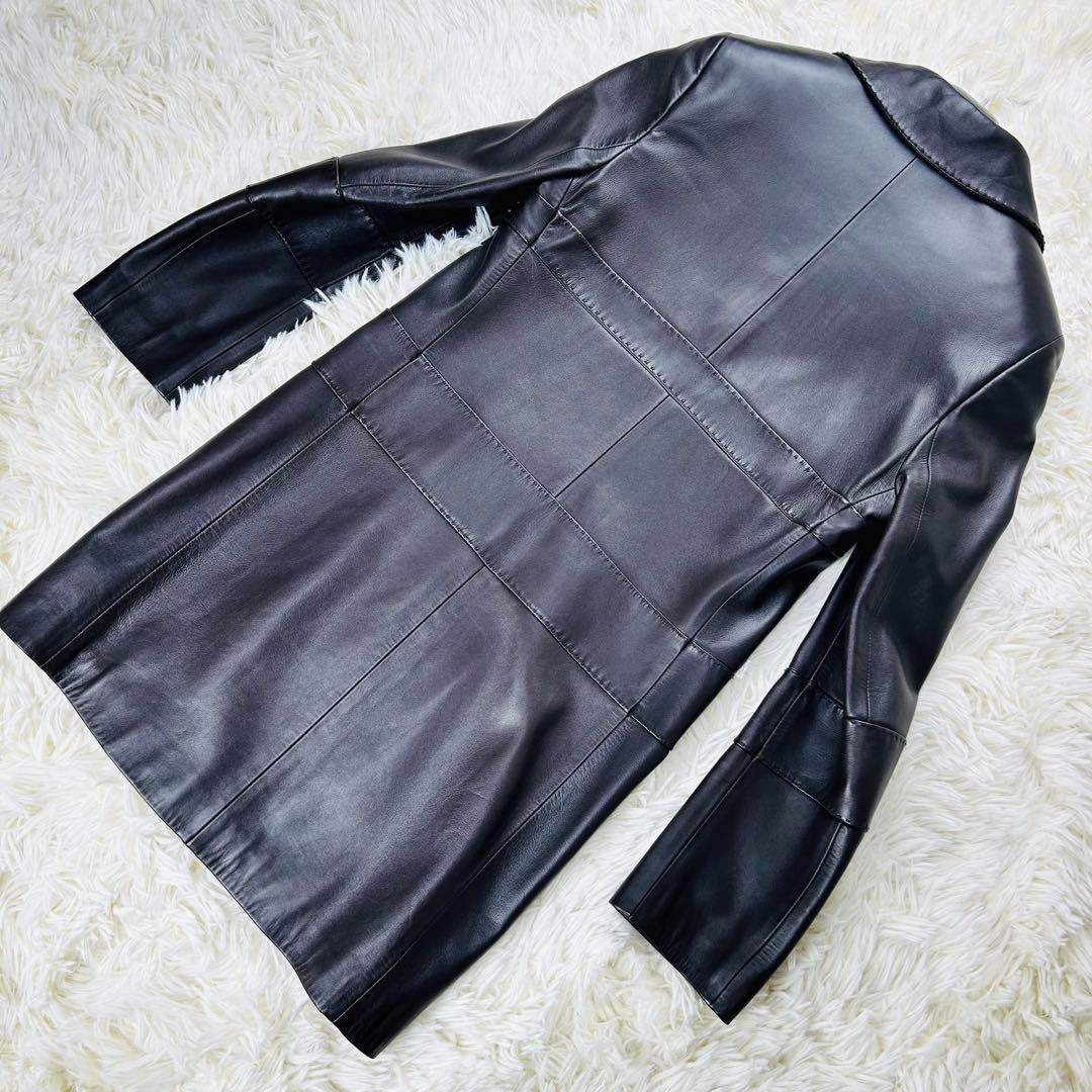 【最高級レザー】ロエベ レザージャケット スペイン製　レディース　size40