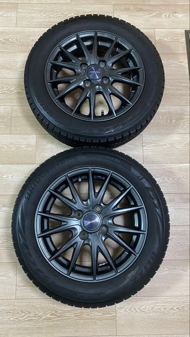 タカちゃん 様155／65／14 VRX2タイヤ ホイールセット　2本