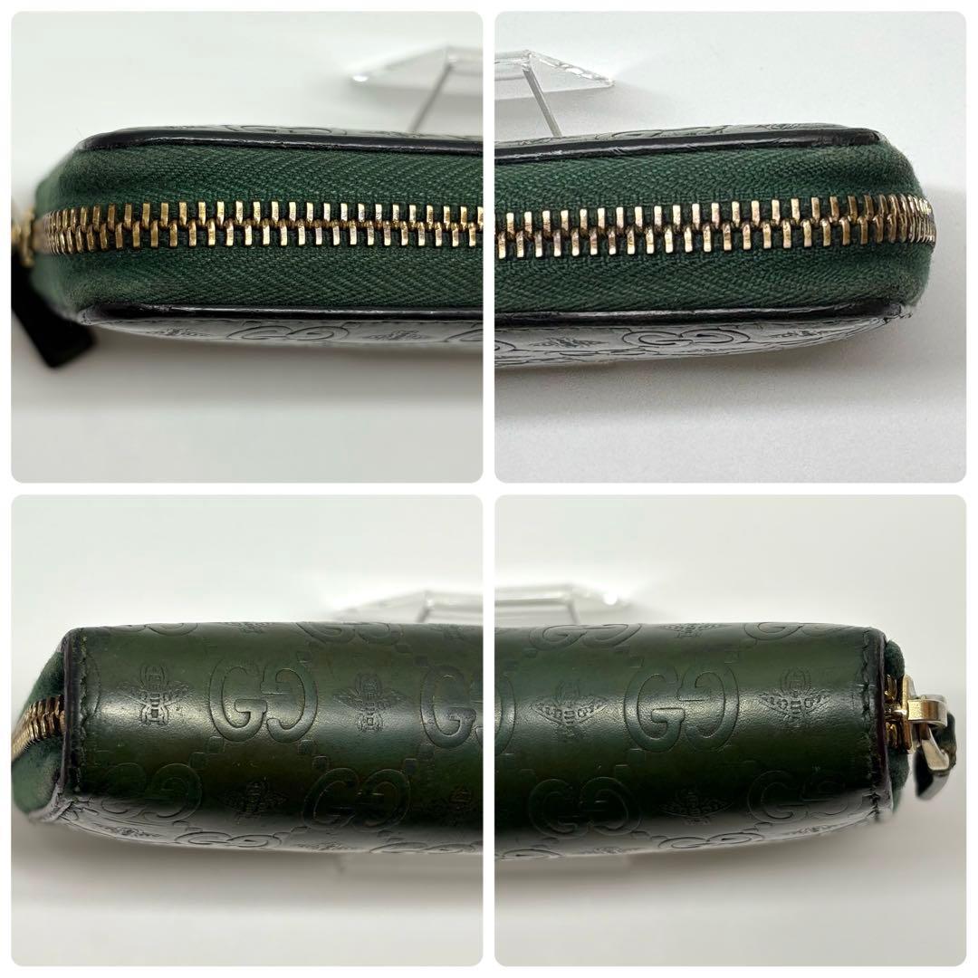 GUCCI グッチ　長財布　ラウンドファスナー　GG アニマリエ　ビー