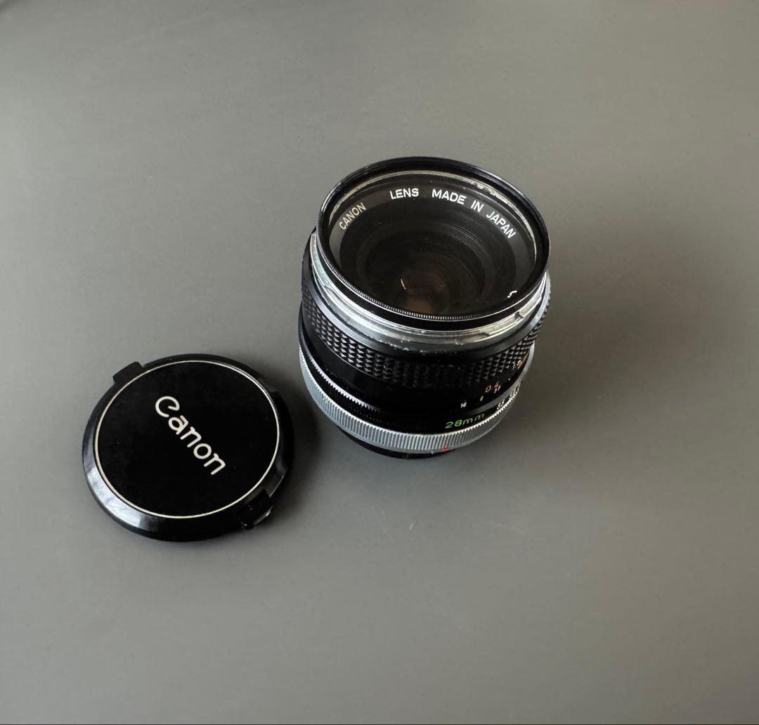CANON/キャノンFD28mm F3.5レンズ オールド ヴィンテージ　箱付き