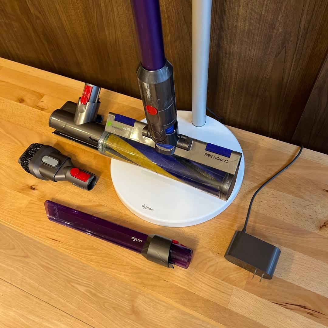 dyson SV18 レーザーヘッド、光るLEDノズル、純正スタンド