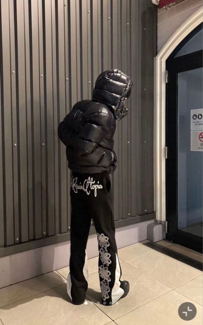 Old UNIQLO プレミアム ダウンジャケット y2k 光沢　短丈