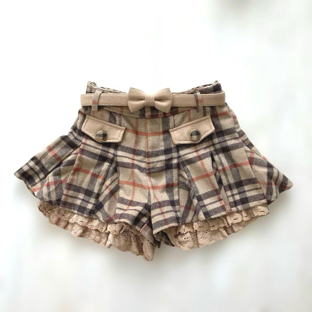 y2k 00s 当時物　リズリサ　LIZLISA スカパン　キュロット　チェック