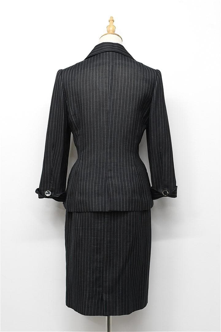 O285/美品 TAE ASHIDA セットアップ スーツ シルク混 9 黒