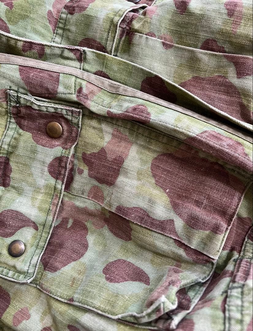 40s WW2 M42 フロッグスキンカモ　ジャンプスーツ 最初期　月桂樹ボタン