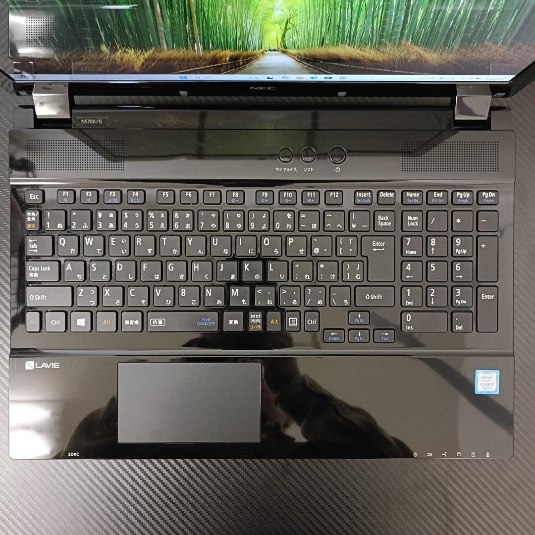 NEC ノートPC Core i7 Windows11 SSD メモリ8GB 黒