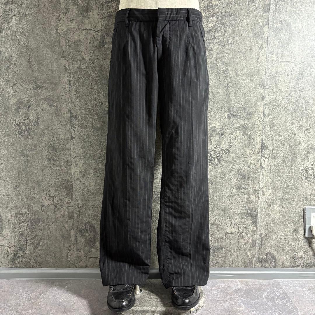 パンツ 90s D&G pinstripe wool slacks archive