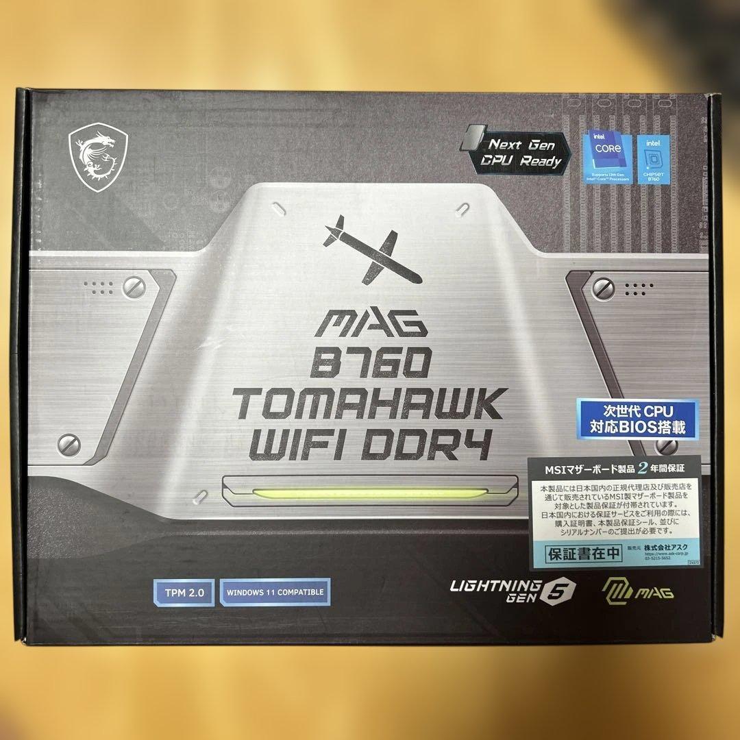 【ジャンク】MAG B760 TOMAHAWK WIFI DDR4