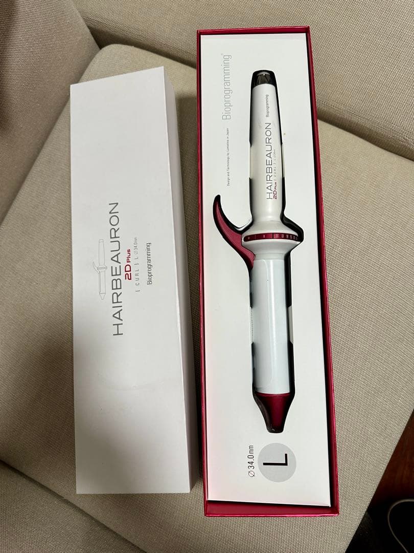 ヘアビューロン リュミエリーナ⭐︎カール2DPlus 34mm L⭐︎カールアイロン
