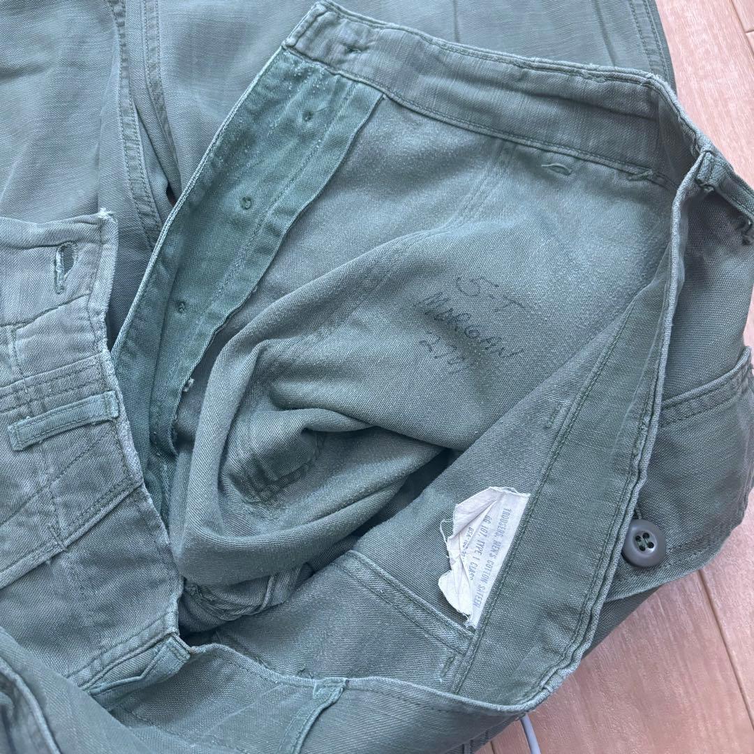 60s us army ミリタリー og107 コットンサテン ベイカーパンツ