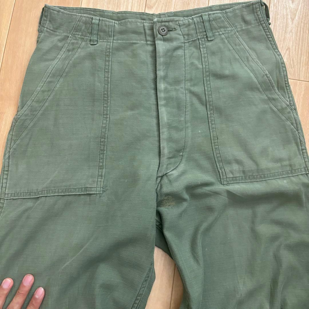 60s us army ミリタリー og107 コットンサテン ベイカーパンツ