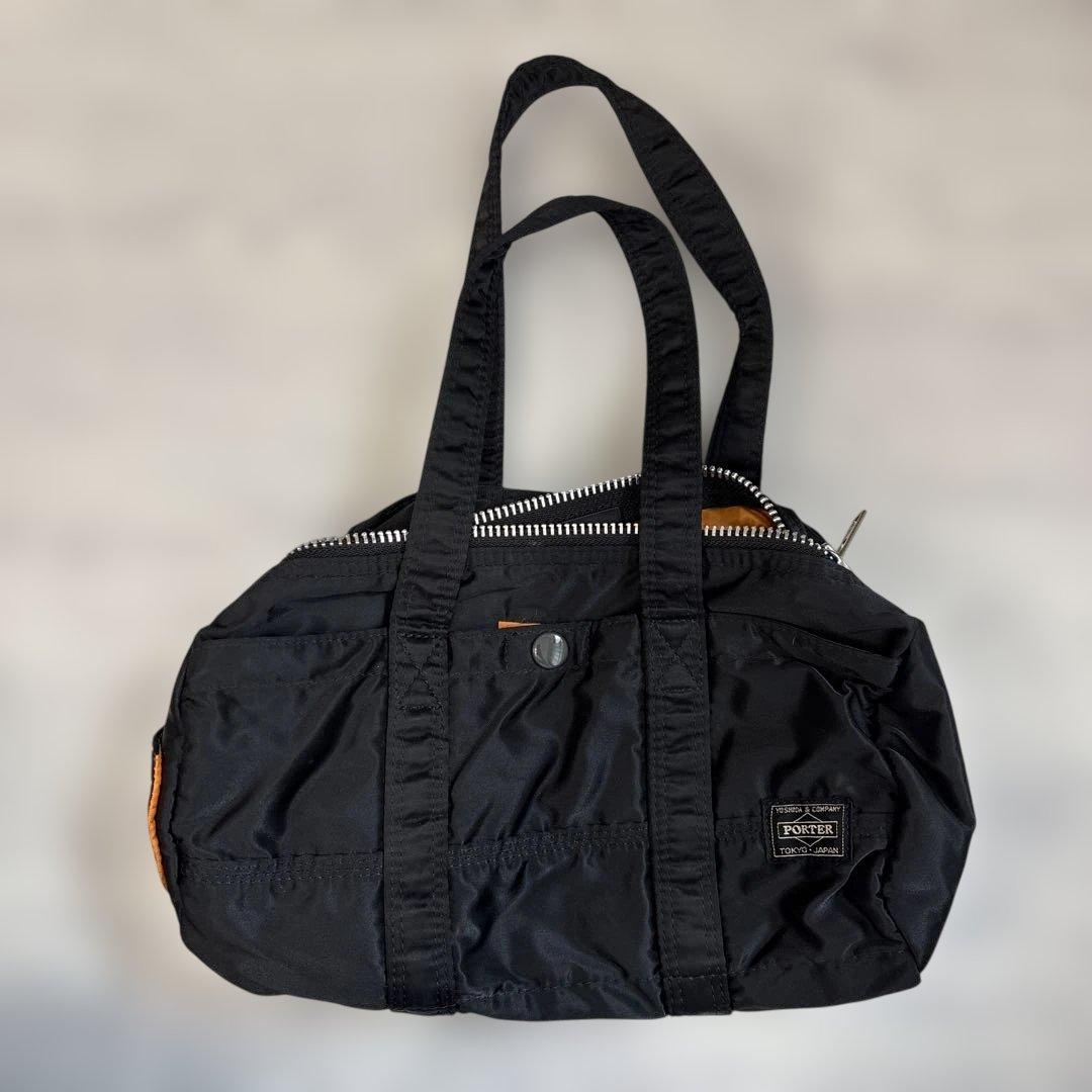 【ポーター】黒タンカーミニドラムバッグ
