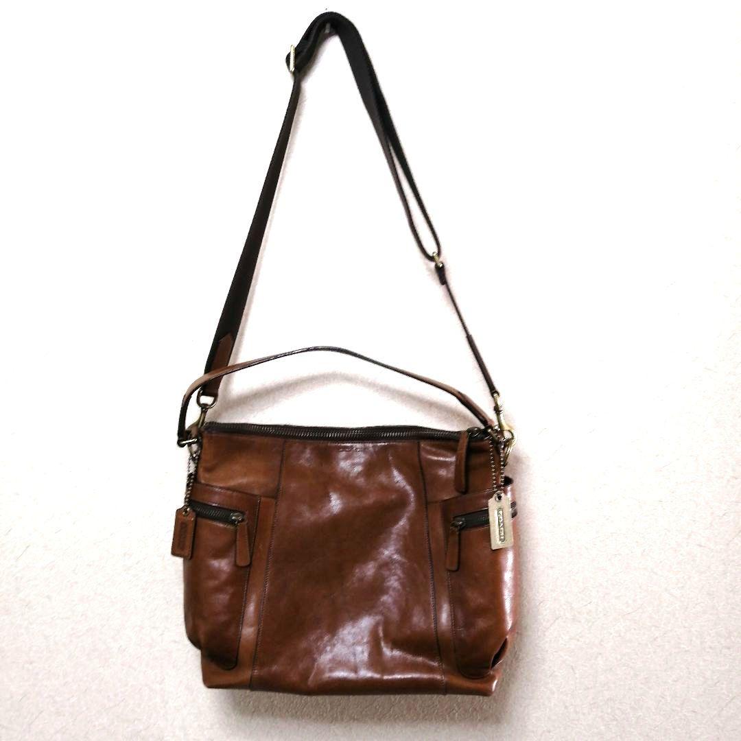 COACH コーチ 71039 ブリーカー レザー バッグ 2WAY ブラウン