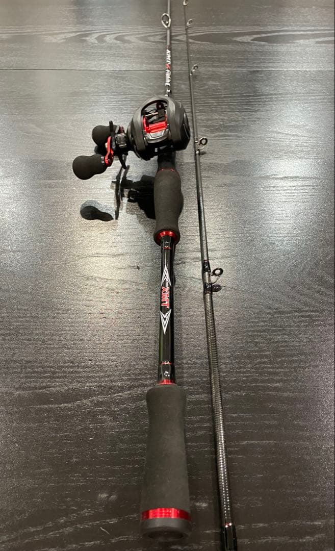 バス釣り2セット・ベイトロッド&リール(左巻)スピニングロッド&リール・ライン付